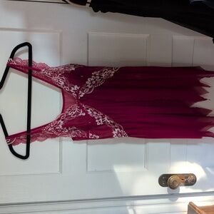 SOLD Red Lingerie Gown